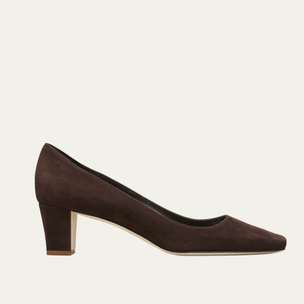 Manolo Blahnik Brown Suede Heels